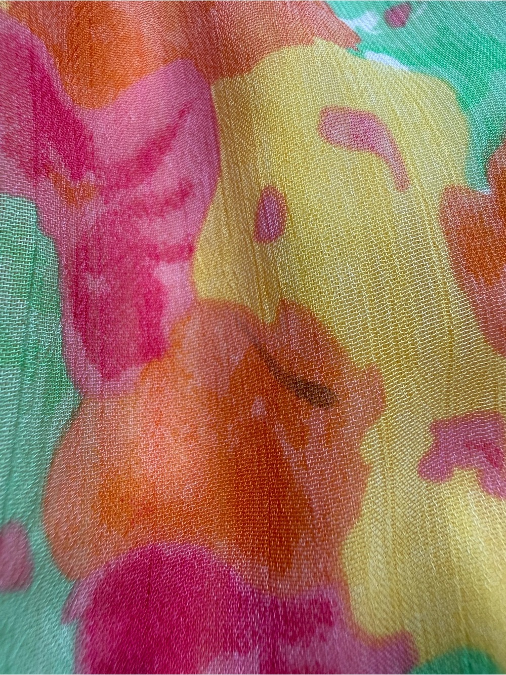 Kids Blueberi Boulevard Dress Yellow Pink Orange Green Floral Halter Ruffle 2T - Picture 7 of 7